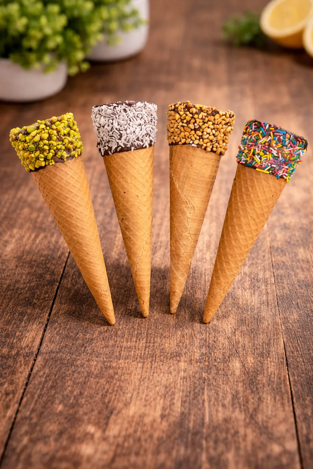 Gelato cones